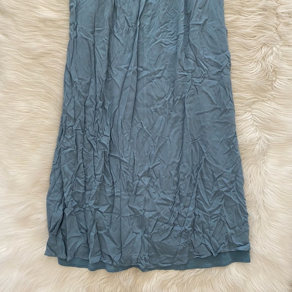 Lovers + Friends Revolve Light Blue V Neck Cold Shoulder Effortless Maxi Dress - Picture 10 of 13